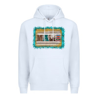 White western turquoise's mama background Premium Hoodie - BarkalooDesign