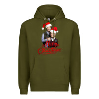 Army Green Step Brothers - merry christmas - happy xmas Premium Hoodie - DesigneFamous