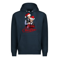 Navy Step Brothers - merry christmas - happy xmas Premium Hoodie - DesigneFamous