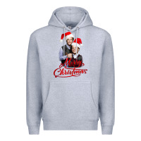 Heather Grey Step Brothers - merry christmas - happy xmas Premium Hoodie - DesigneFamous