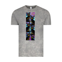 Cloud Rock Black Cat Halloween Vintage Tee - LillyAllenDesigns