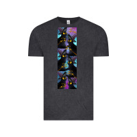 Vintage Black Black Cat Halloween Vintage Tee - LillyAllenDesigns