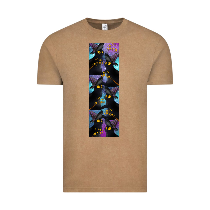 Black Cat Halloween Vintage Tee by LillyAllenDesigns | Teevron