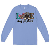 Colony Blue armed forces day love my soldier Long Sleeve Tee - Artiststas