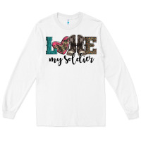White armed forces day love my soldier Long Sleeve Tee - Artiststas