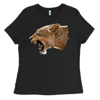 Black Puma Head Ladies Tee - LillyAllenDesigns