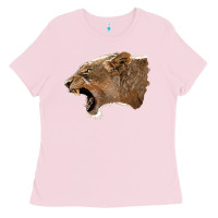 Bubblegum Pink Puma Head Ladies Tee - LillyAllenDesigns
