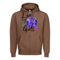 Chestnut I Love My Softball Girl Zipper Hoodie - Bettercallsaul