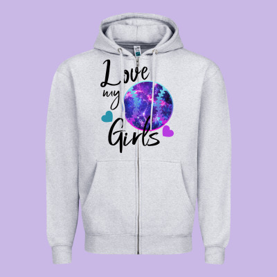 I Love My Softball Girl Zipper Hoodie Designed By Bettercallsaul
