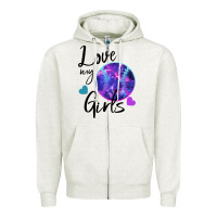 Oatmeal Heather I Love My Softball Girl Zipper Hoodie - Bettercallsaul