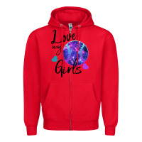 Red I Love My Softball Girl Zipper Hoodie - Bettercallsaul