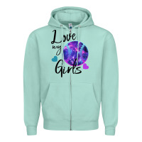 Seafoam I Love My Softball Girl Zipper Hoodie - Bettercallsaul