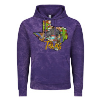 Cloud Purple texas map armadillo Vintage Hoodie - BarkalooDesign