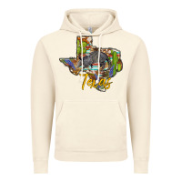 Vintage Artic texas map armadillo Vintage Hoodie - BarkalooDesign