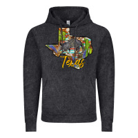 Vintage Black texas map armadillo Vintage Hoodie - BarkalooDesign