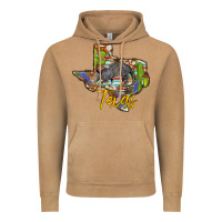 Vintage Camel texas map armadillo Vintage Hoodie - BarkalooDesign