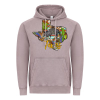 Vintage Zinc texas map armadillo Vintage Hoodie - BarkalooDesign