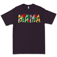 Plum floral animal print mama Premium Tee - CowhideDigitalArt