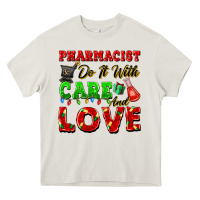 Cream pharmacist do it with care and love christmas Heavy Core Tee - FaDigitalArtStudio