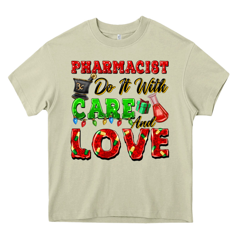 Pharmacist Do It With Care And Love Christmas Heavy Core Tee by FaDigitalArtStudio | Teevron