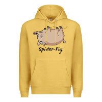 Antique Gold Spider Pig Premium Hoodie - DesigneFamous