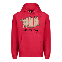 Cardinal Spider Pig Premium Hoodie - DesigneFamous
