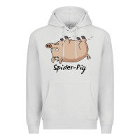 Dove Grey Spider Pig Premium Hoodie - DesigneFamous
