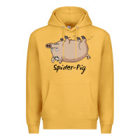 Mustard Spider Pig Premium Hoodie - DesigneFamous