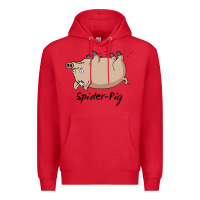 Red Spider Pig Premium Hoodie - DesigneFamous