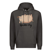 Smoke Spider Pig Premium Hoodie - DesigneFamous