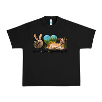 Black Peace Love Spanish Goat Urban Heavy Tee - LillyAllenDesigns