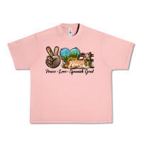 Salmon Peace Love Spanish Goat Urban Heavy Tee - LillyAllenDesigns