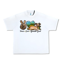 White Peace Love Spanish Goat Urban Heavy Tee - LillyAllenDesigns