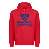 Red Newcastle College Premium Hoodie - DesigneFamous