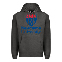 Charcoal Heather Newcastle College Premium Hoodie - DesigneFamous