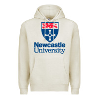 Oatmeal Heather Newcastle College Premium Hoodie - DesigneFamous