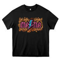 Black Leopard Mama Lightning Heavy Core Tee - RanaPortraitStore