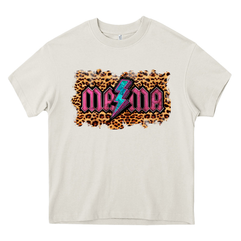 Leopard Mama Lightning Heavy Core Tee by RanaPortraitStore | Teevron