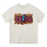 Cream Leopard Mama Lightning Heavy Core Tee - RanaPortraitStore