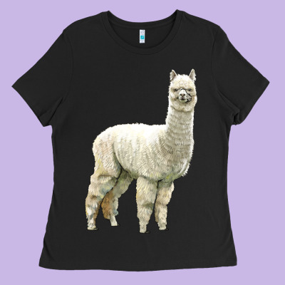 Alpaca Ladies Tee Designed By Lillyallendesigns