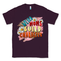 Plum Weird moms build character Mother's Day Classic Tee - FaDigitalArtStudio