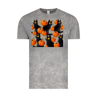 Cloud Rock black cat with pumpkins tumbler Vintage Tee - LillyAllenDesigns
