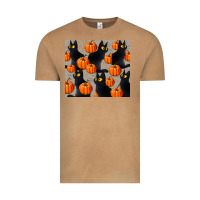 Vintage Camel black cat with pumpkins tumbler Vintage Tee - LillyAllenDesigns