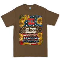 Cacao Western God Bless America 4th of July Premium Tee - LillyAllenDesigns