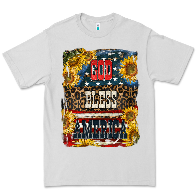 Western God Bless America 4th Of July Premium Tee by LillyAllenDesigns | Teevron