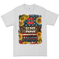 Dove Grey Western God Bless America 4th of July Premium Tee - LillyAllenDesigns