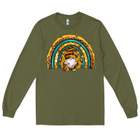 Army Green western bee gnomes sunflowers beehive honeycomb leopard turquoise sera Long Sleeve Tee - Artiststas