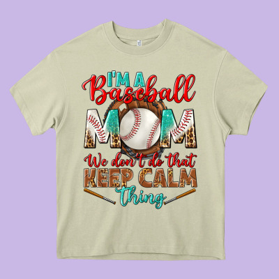 I'm A Baseball Mom We Don't Do That Heavy Core Tee Designed By Bundleandbundleshop