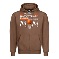 Chestnut My Favorite Basketball Player Calls Me Mom Zipper Hoodie - Bettercallsaul