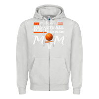Dove Grey My Favorite Basketball Player Calls Me Mom Zipper Hoodie - Bettercallsaul